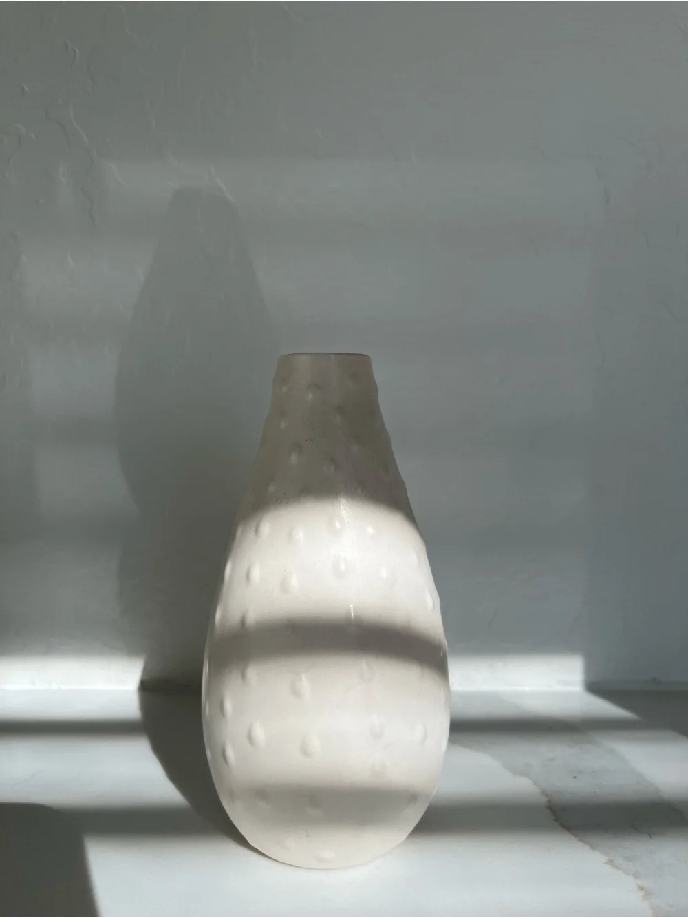 IKEA Neutral Textured Ceramic Decorative Vases | White Set of 3